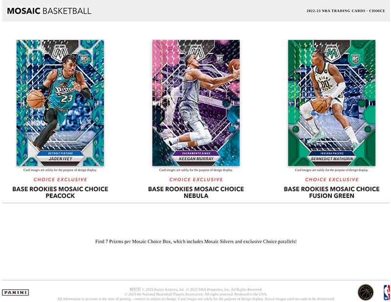 NBA 2022-23 Panini Mosaic Basketball Choice 9/15