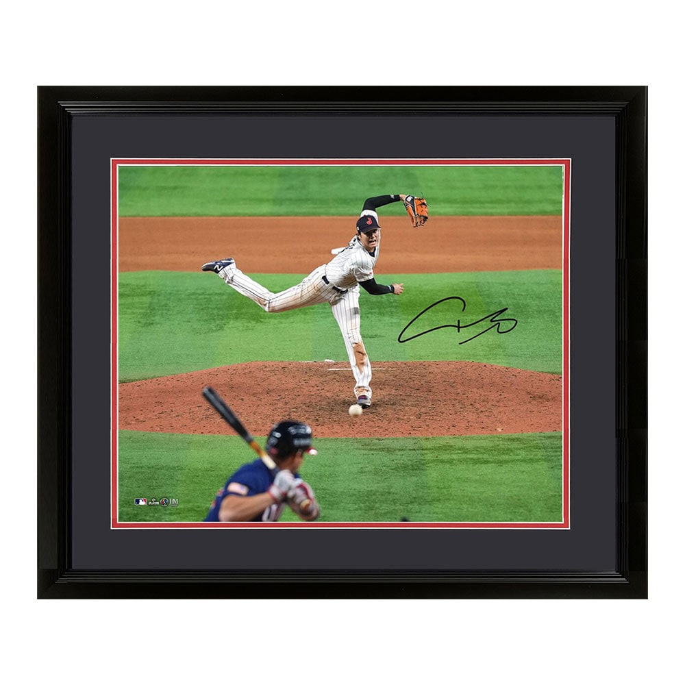 ëʿ ľɮ 2023 WBCեʥԥåw/Trout 16x20ե  / Shohei Ohtani Autographed 2023 World Baseball Classic 16x20 Pitching to Trout 3/12