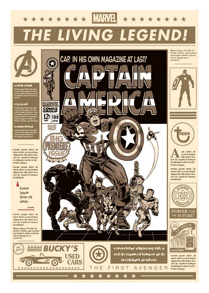2026 Topps Brooklyn Collection Marvel Captain America Hobby Box 3