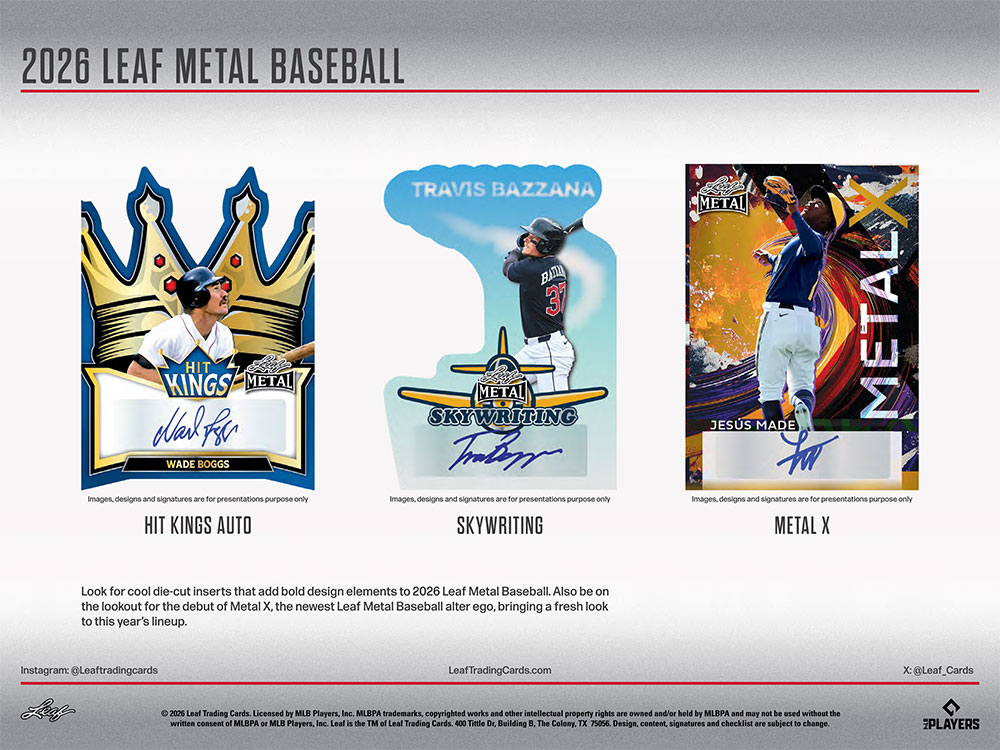 2026 Leaf Metal Baseball Jumbo Box 4/22入荷 ｜カードファナティック
