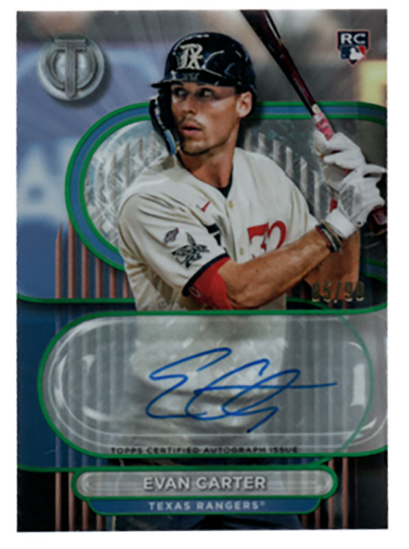 エバン・カーター/Evan Carter 2024 Topps Tribute auto 05/99
