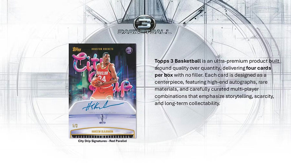 NBA 2025-26 Topps Three Basketball Hobby Box 3/5入荷 ｜カード