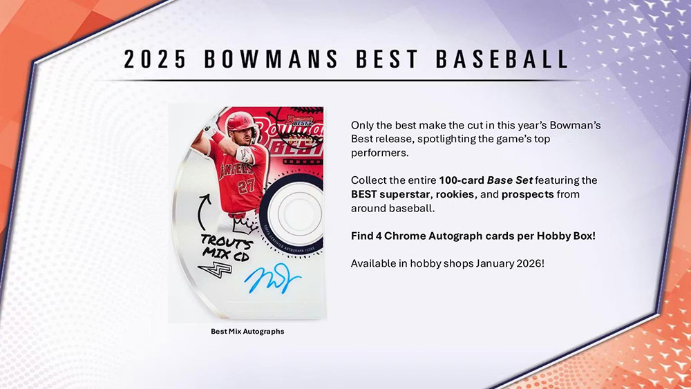 スポーツ選手 2025 Bowman's Best Baseball Hobby Box 2025 Bowman's Best Baseball Hobby Box | DA Card World