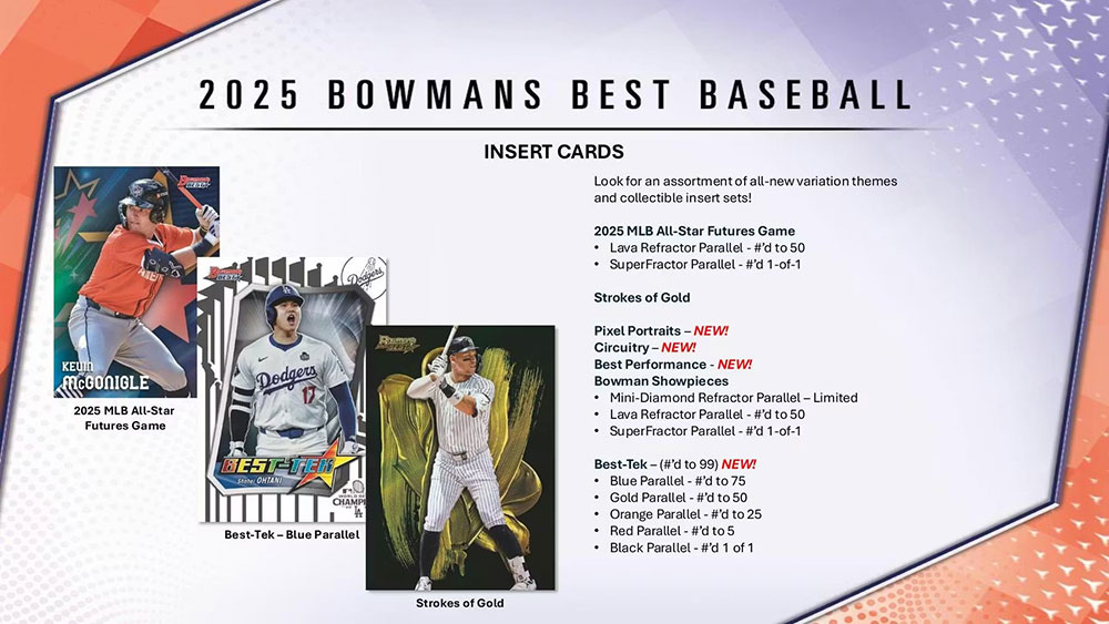 スポーツ選手 2025 Bowman's Best Baseball Hobby Box 2025 Bowman's Best Baseball Hobby Box – HOFBC