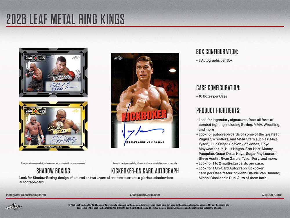 2026 Leaf Metal Ring Kings Box 7/17入荷 ｜カードファナティック公式通販