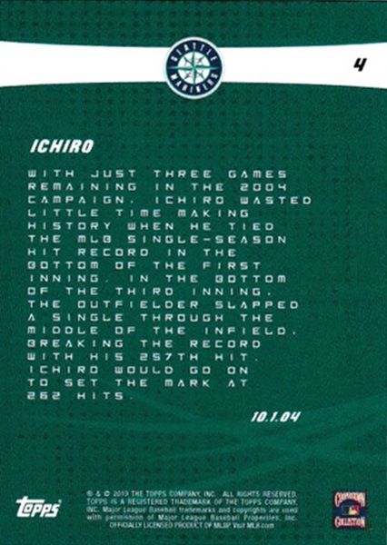 イチロー Ichiro 2019 Topps On Demand Set #4 2019 Topps Legacy