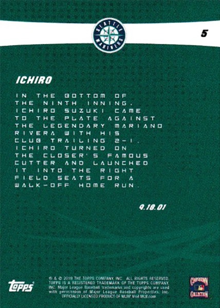 イチロー Ichiro 2019 Topps On Demand Set #4 2019 Topps Legacy