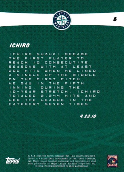 イチロー Ichiro 2019 Topps On Demand Set #4 2019 Topps Legacy