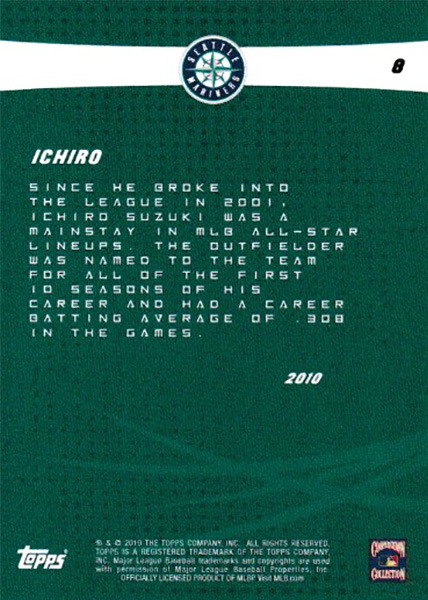 イチロー Ichiro 2019 Topps On Demand Set #4 2019 Topps Legacy