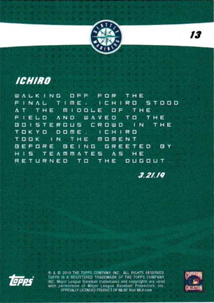 イチロー Ichiro 2019 Topps On Demand Set #4 2019 Topps Legacy