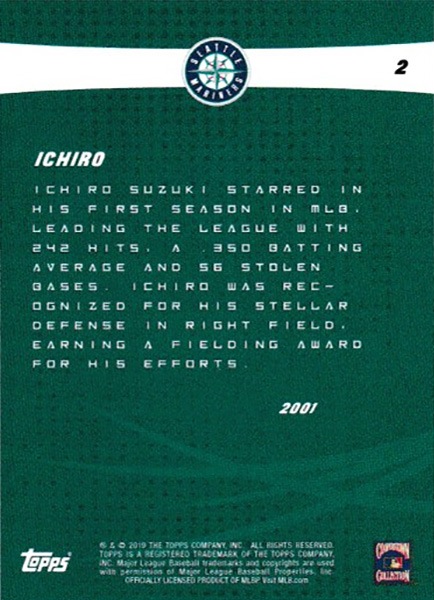 小沢イチローさん専用ページ イチロー Ichiro 2019 Topps On Demand Set #4 2019 Topps Legacy