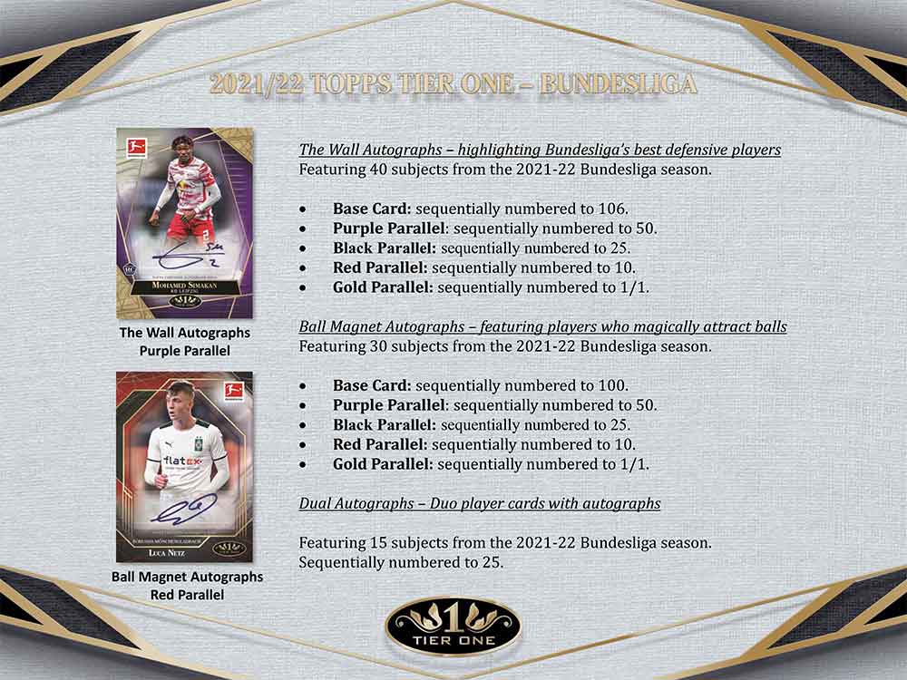 2021-22 Topps Bundesliga Tier One Soccer 8/31入荷 ｜カード