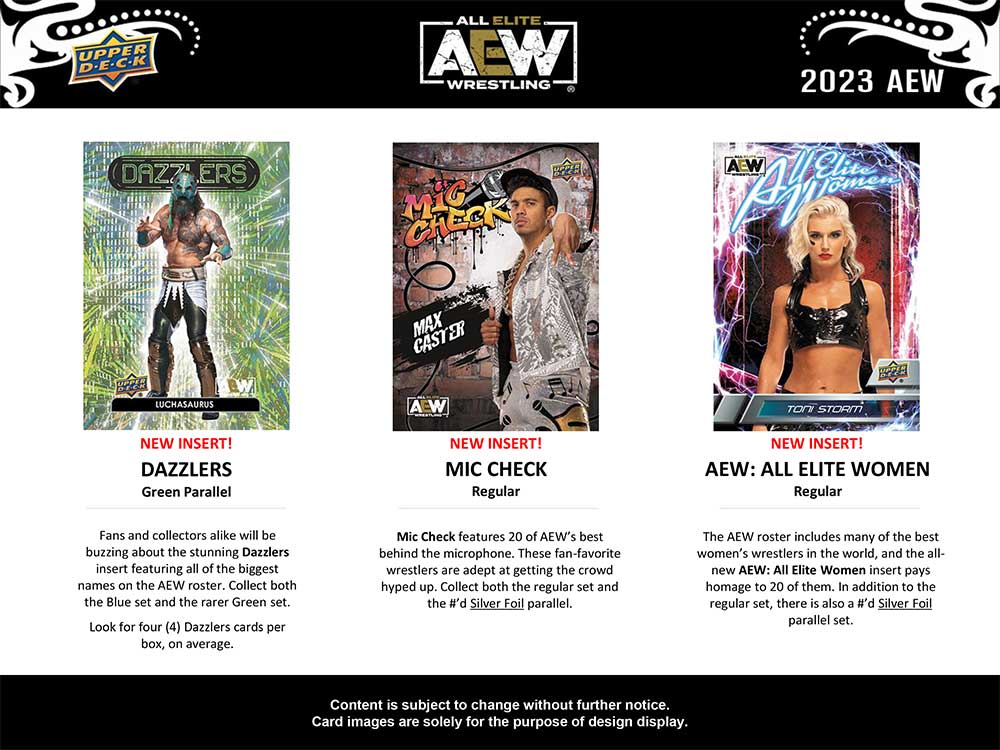 プロレス AEW 2023 Upper Deck All Elite Wrestling Trading Cards Hobby Box 12