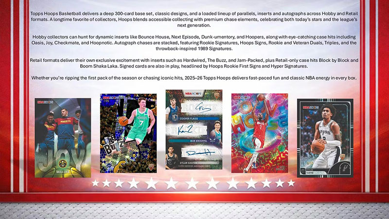 NBA 2025-26 Topps Hoops Basketball Jumbo Box 5/15入荷！ ｜カード