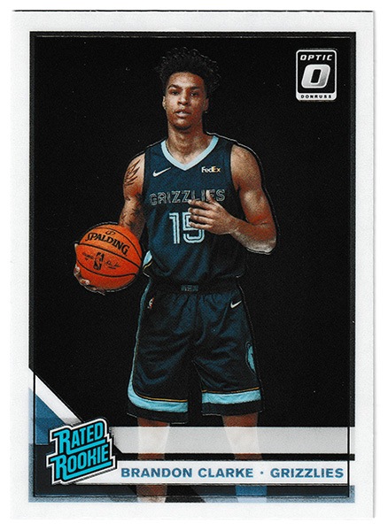 NBA トレカ ブランドン クラーク ルーキーカード☆ ブランドン・クラーク NBA 2019-20 Panini Donruss Optic Rated Rookie