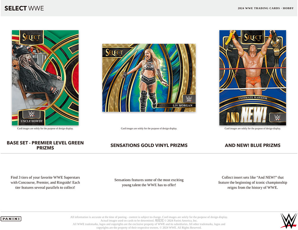 Boxにダメージあり)2024 Panini Select WWE Hobby Box 11/9入荷