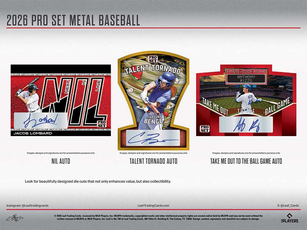 2026 Pro Set Metal Baseball Hobby Box 5/22入荷 ｜カード