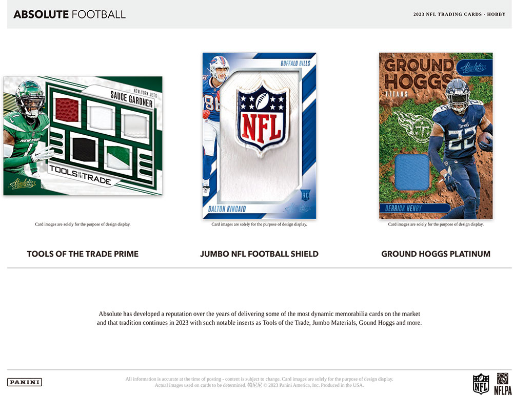 NFL 2023 Panini Absolute Football Box 1/18入荷 ｜カード