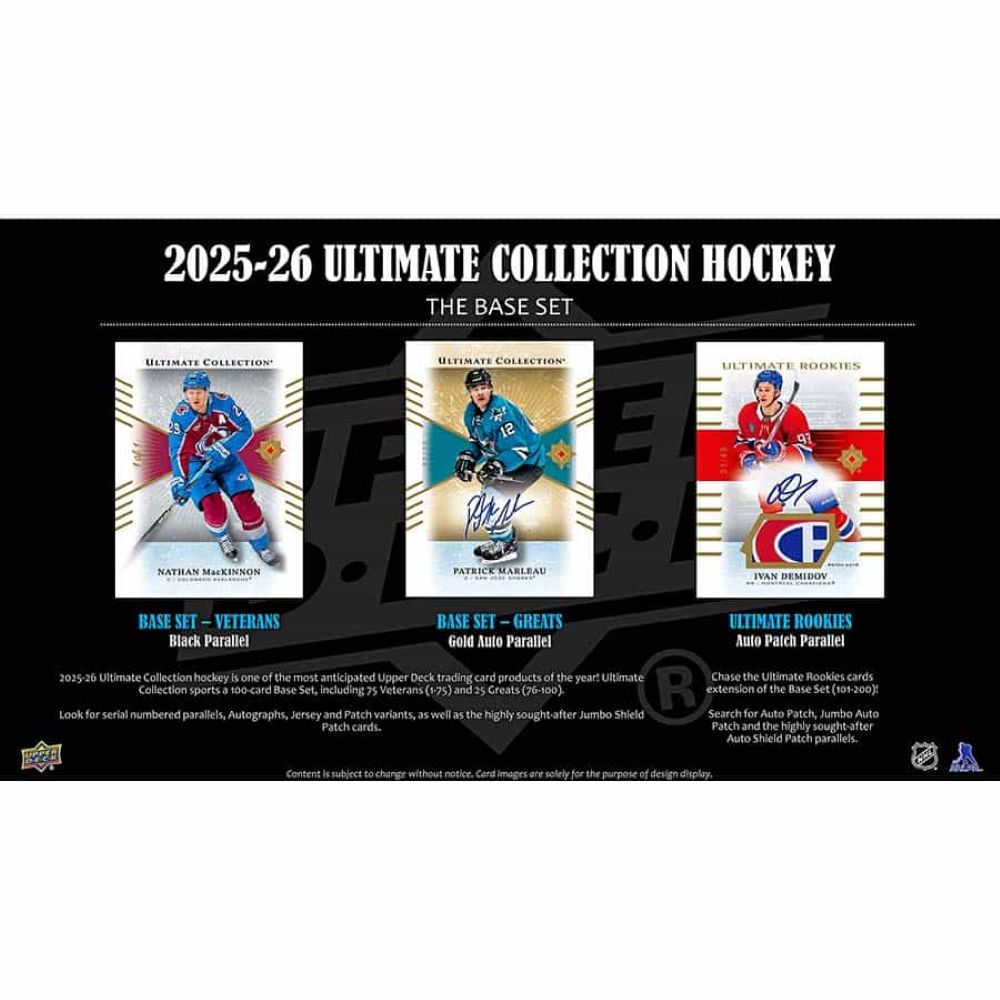予約）NHL 2025-26 Upper Deck Ultimate Collection Hockey Hobby Box