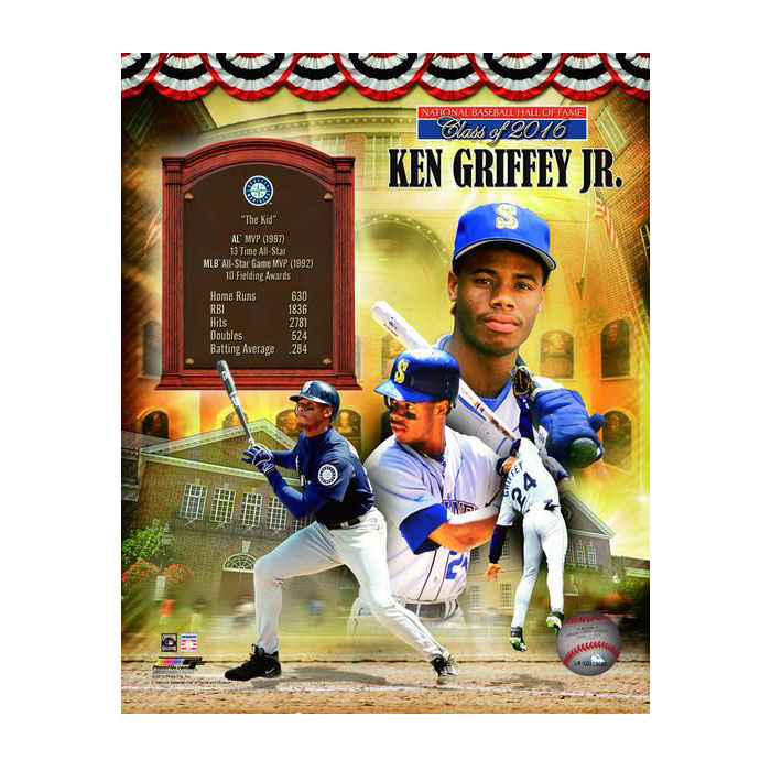 ケン・グリフィー・ジュニア 2016 MLB 殿堂入り記念 8x10 フォト 