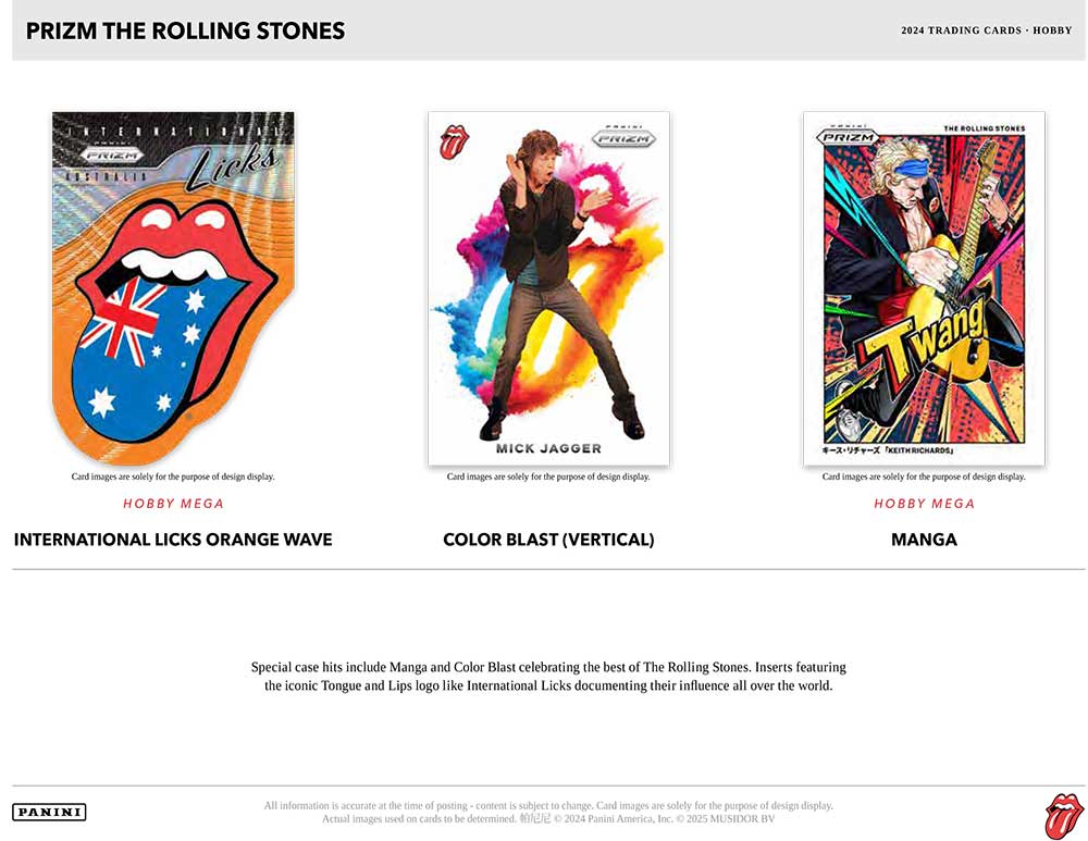 ローリング・ストーンズ 2024 Panini Prizm Rolling Stones