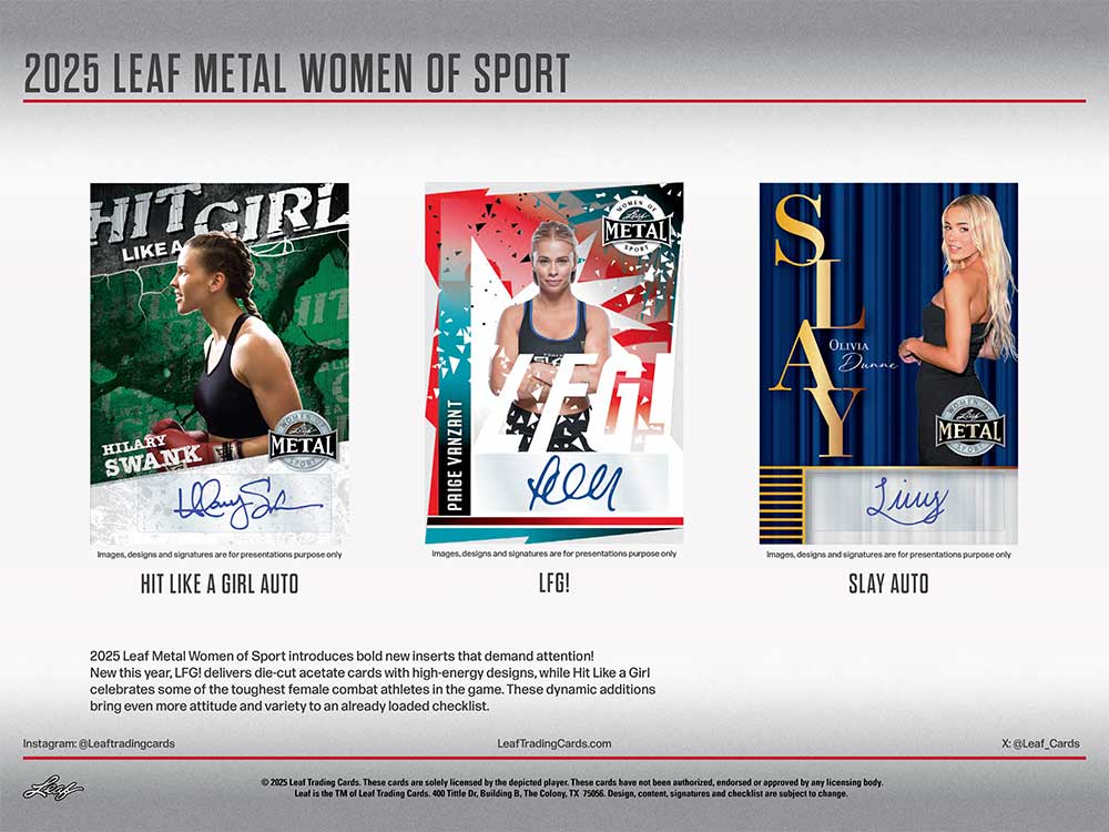 2025 Leaf Metal Women of Sport Box 11/29入荷！ ｜カード