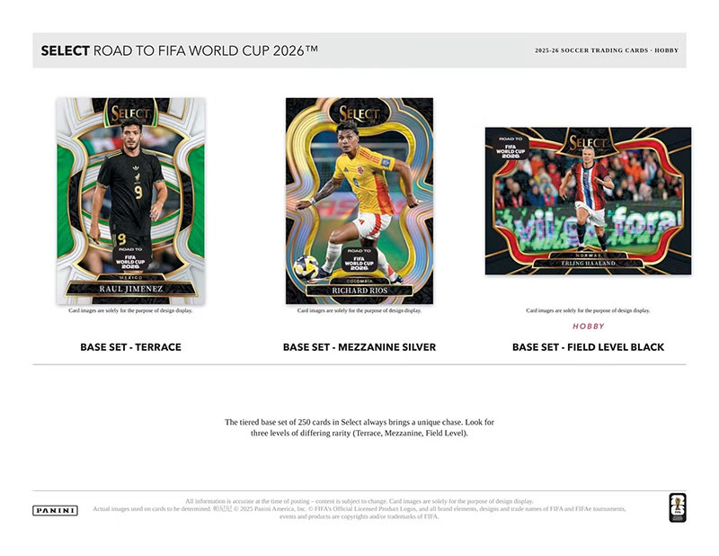予約）2025-26 Panini Select Road to FIFA World Cup 2026 Soccer