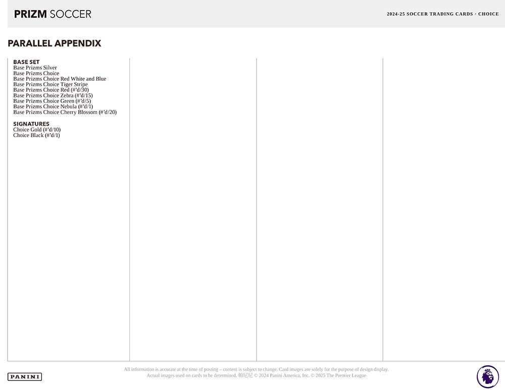 2024-25 Panini Prizm Premier League Soccer Choice Box 5/10入荷