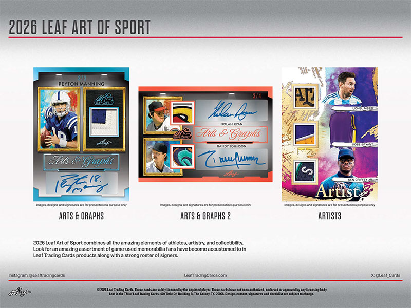 予約)2026 Leaf Art of Sport Box 7/24入荷予定！ ｜カード