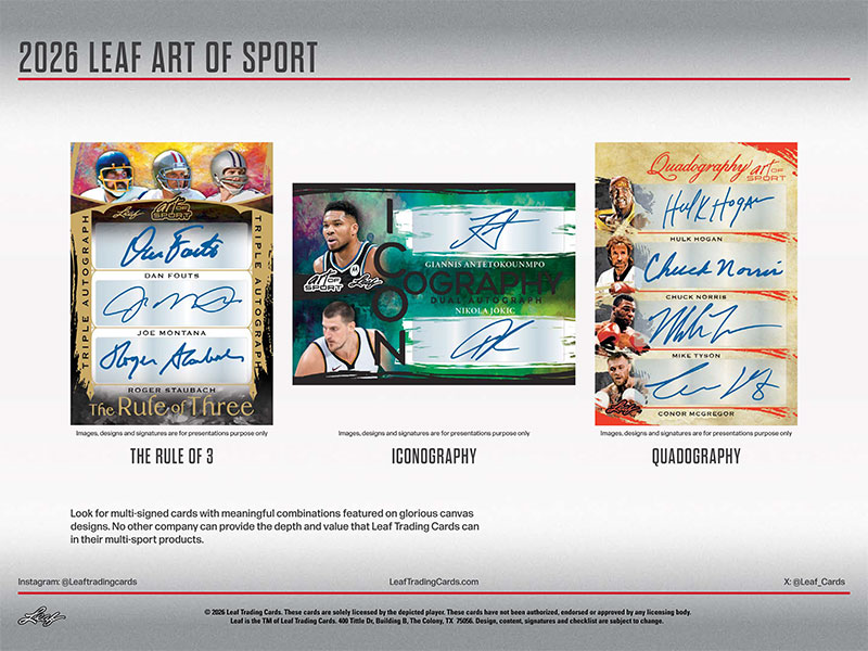 予約)2026 Leaf Art of Sport Box 7/24入荷予定！ ｜カード