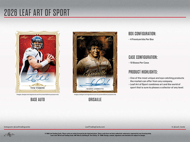 予約)2026 Leaf Art of Sport Box 7/24入荷予定！ ｜カード