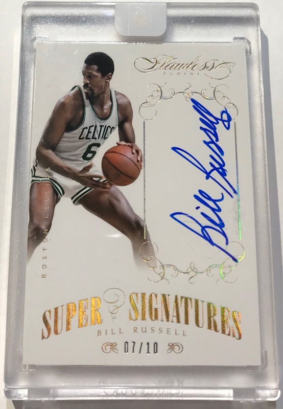 NBAカード Bill Russell autoサイン ビル・ラッセル 2013-14 Panini Flawless Super Signatures Auto Gold