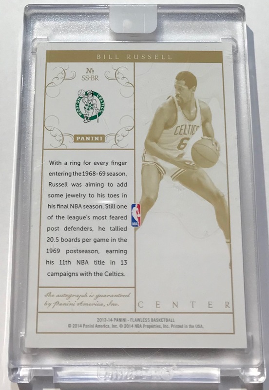 ビル・ラッセル 2013-14 Panini Flawless Super Signatures Auto Gold