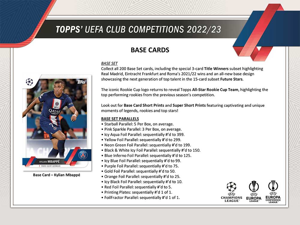 2022-23 Topps UEFA Club Competitions Soccer Cards Box 4/28