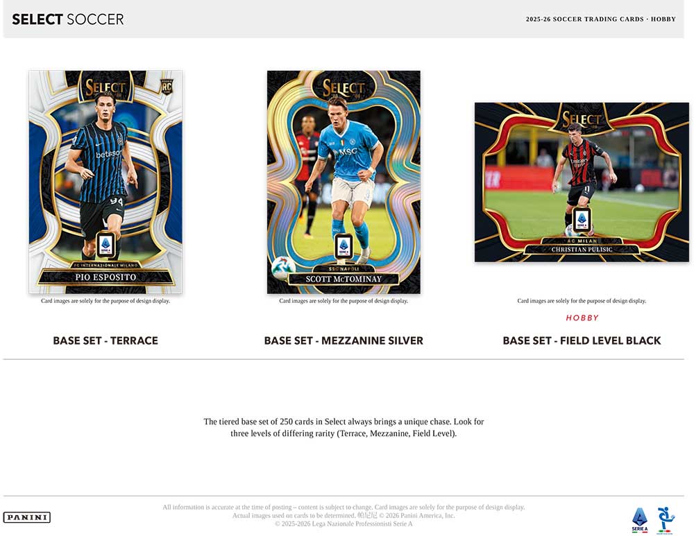 【期間限定特価】Panini Select コビー・メイヌー　レリックオート 2025-26 Panini Select Serie A Soccer Hobby Box 4/30入荷 ｜カード