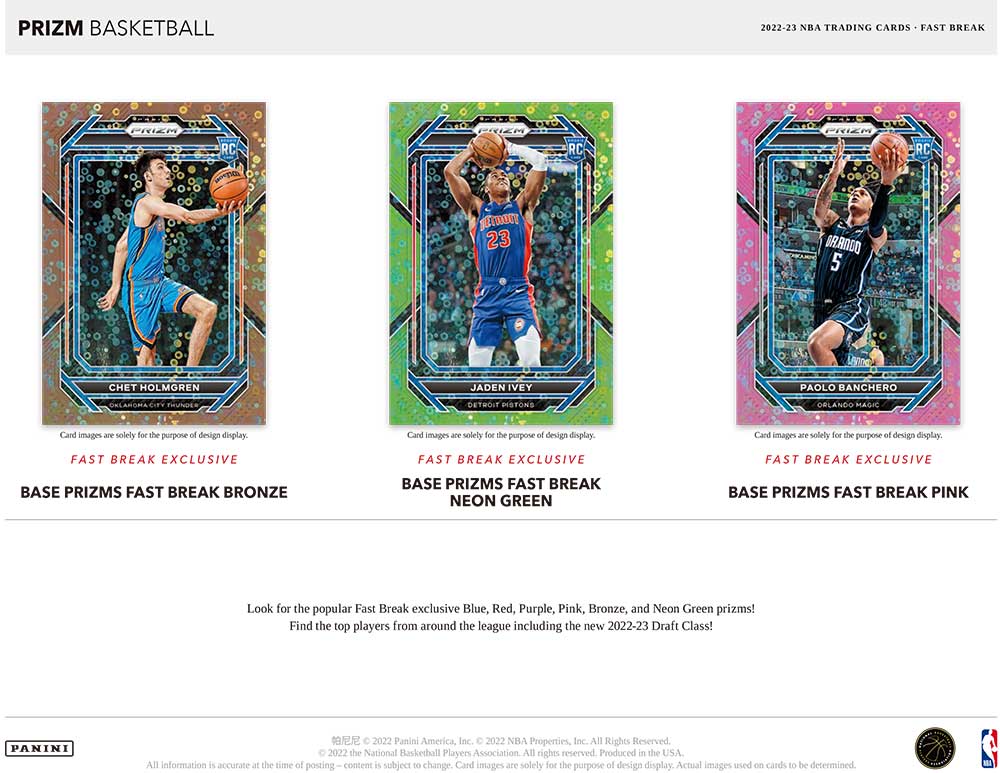 NBA 2022-23 Panini Prizm Basketball Fast Break Box 4/29