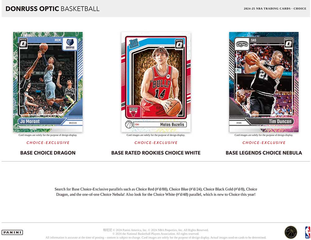 NBA 2024-25 Panini Donruss Optic Basketball Choice Box 8/30