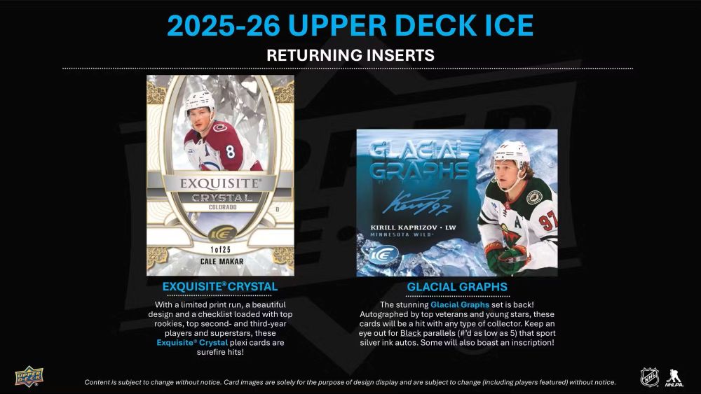 NHL 2025-26 Upper Deck ICE Hockey Hobby Box 9/24入荷 価格はTel