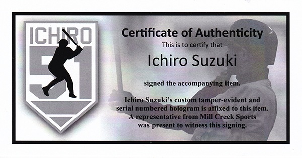イチロー 4000本安打記念 直筆サインフォト 8x10 (Ichiro Suzuki