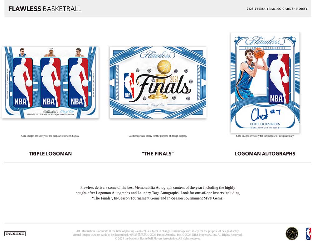 NBA 2023-24 Panini Flawless Basketball Box 5/1入荷 ｜カード