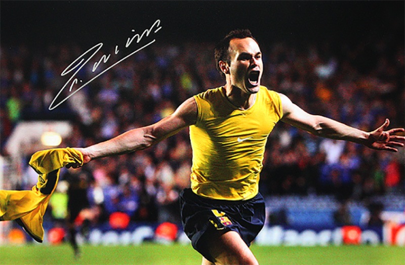 ɥ쥹˥ ľɮե FC Х륻 ˥  vs 륷 (Signed Barcelona Photo: 'Iniestazo' Goal vs Chelsea) / Andres Iniesta