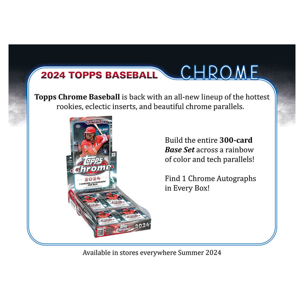 MLB 2024 Topps Chrome Baseball Hobby Box 7/22入荷 ｜カード