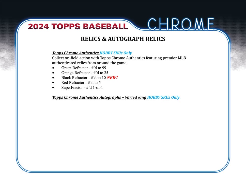 MLB 2024 Topps Chrome Baseball Jumbo Box 7/22入荷！ ｜カード