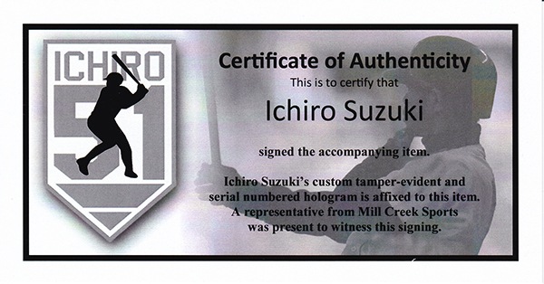 イチロー 4000本安打記念 直筆サインフォト 8x10 (Ichiro Suzuki