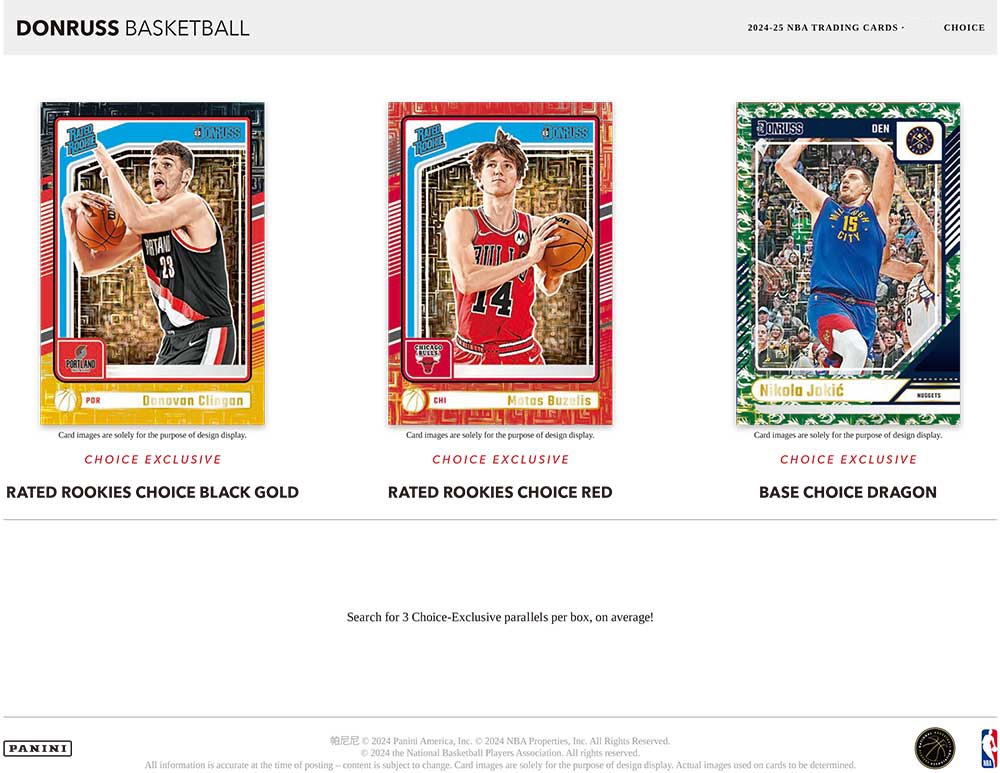 NBA 2024-25 Panini Donruss Basketball Choice Box 2/20入荷