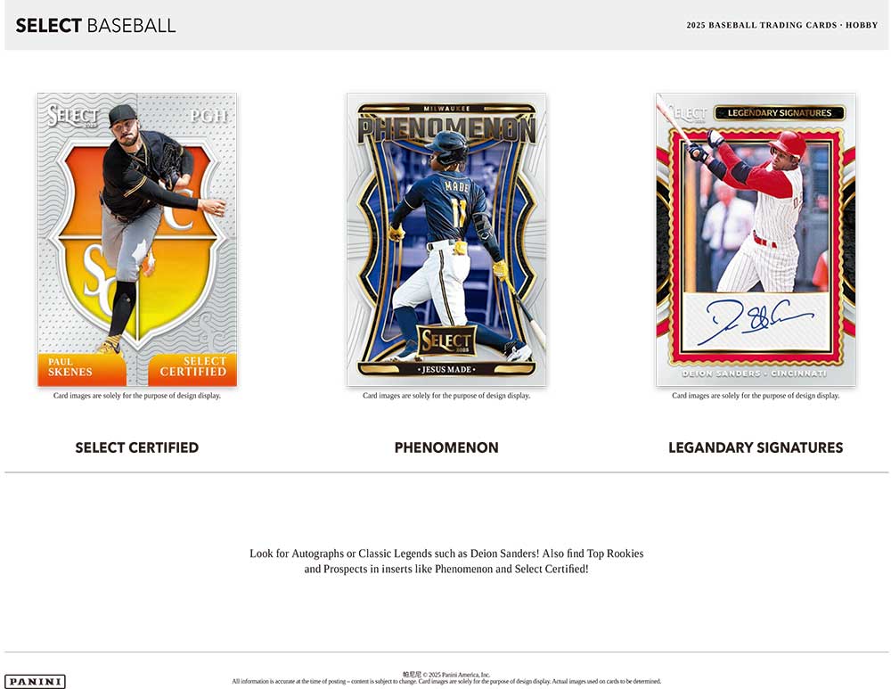 2025 Panini Select Baseball Hobby Box 1/16入荷 ｜カード