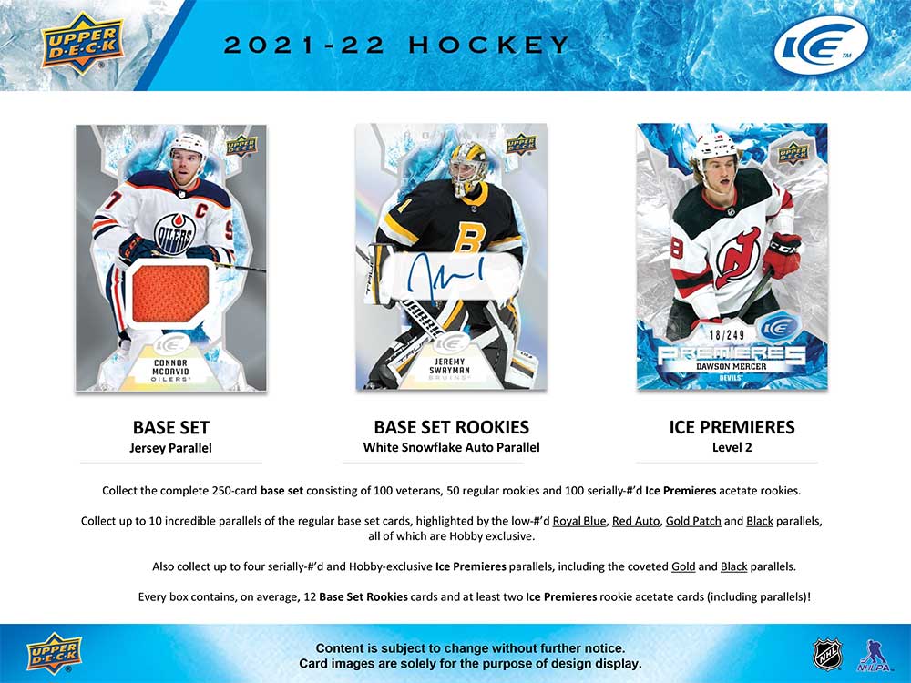 NHL 2021-22 Upper Deck ICE Hockey Box ｜カードファナティック公式通販