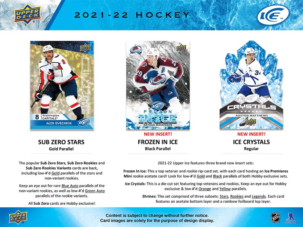 NHL 2021-22 Upper Deck ICE Hockey Box 6/23١