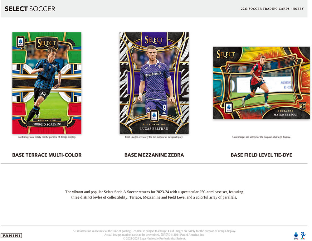 2023-24 Panini Select Serie A Soccer Hobby Box 6/6入荷！ ｜カード