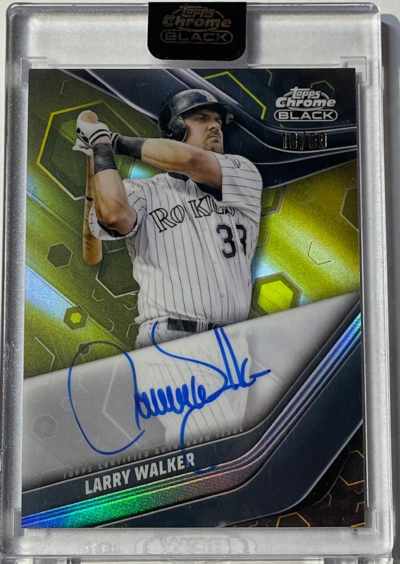 ラリー・ウォーカー/ Larry Walker 2023 Topps Chrome Black Auto Gold 